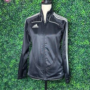 Women’s Adidas Track Jacket Striped Zip Up Sz S